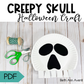 Skull Paper Plate Craft - Halloween Craft