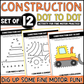 Construction Dot to Dot Activity for Fine Motor Practice