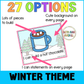 Winter Play Dough Mat Activities for Preschoolers