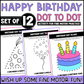Birthday Dot to Dot Activity for Fine Motor Practice