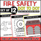 Fire Safety Dot to Dot Activity for Fine Motor Practice