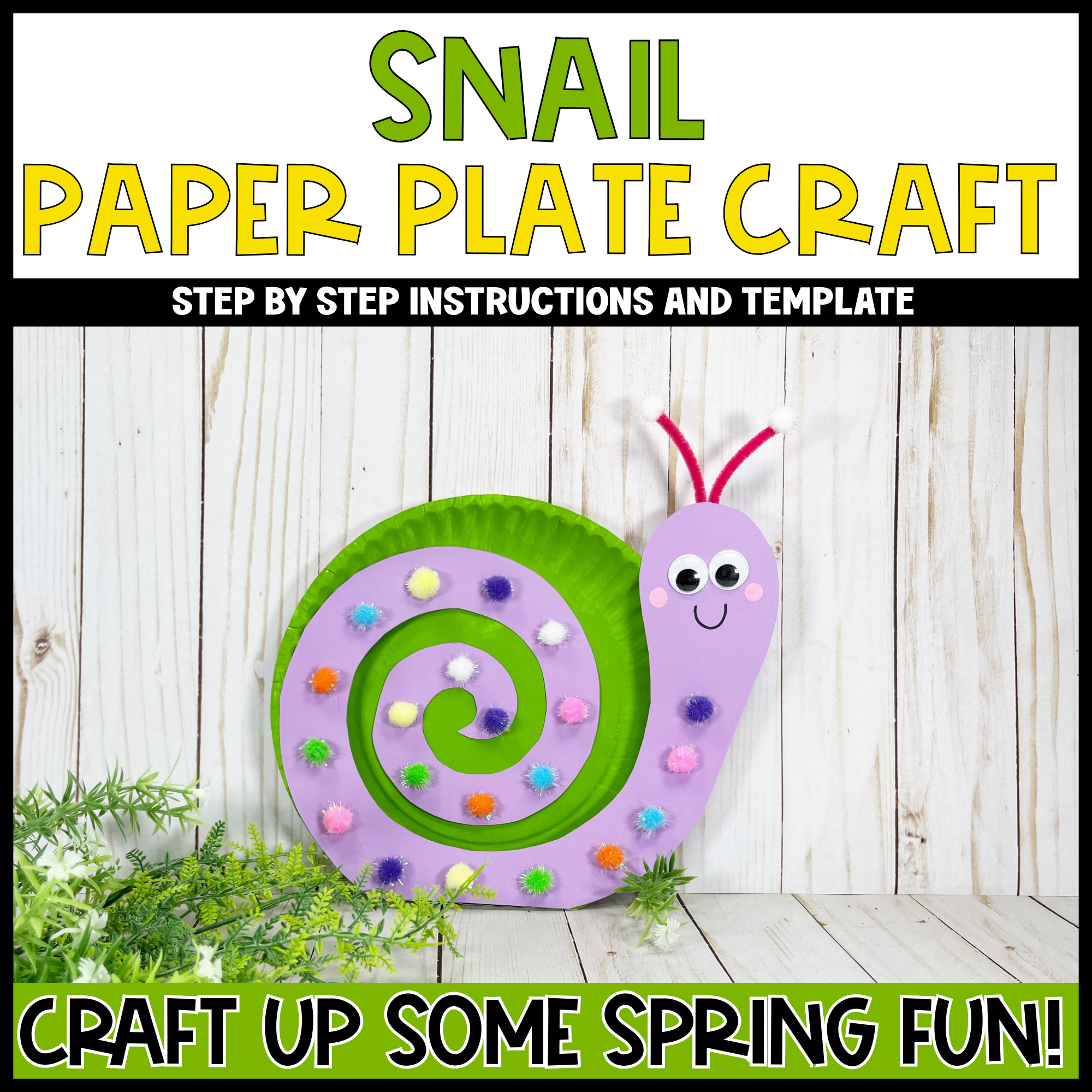 Paper Plate Snails Snail Paper Plate Craft – Beth Ann Averill