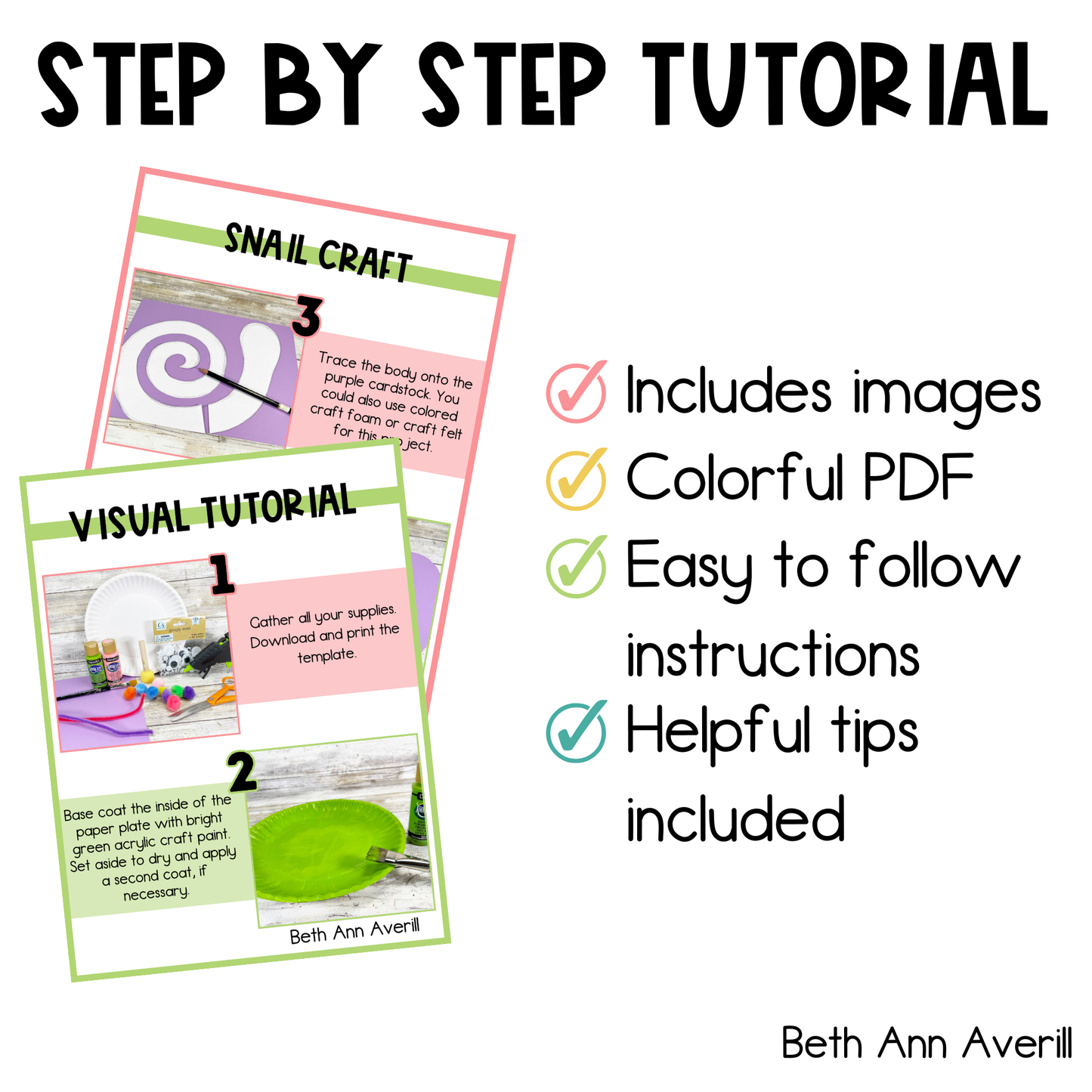 Snail Paper Plate Craft