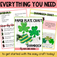 Shamrock Craft Paper Plate Craft St. Patrick's Day Craft Shamrock Outline