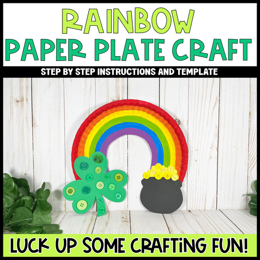Rainbow and Pot of Gold Paper Plate Craft - St. Patrick's Day Craft