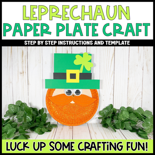 Leprechaun Craft Paper Plate Craft for St. Patrick's Day Craft