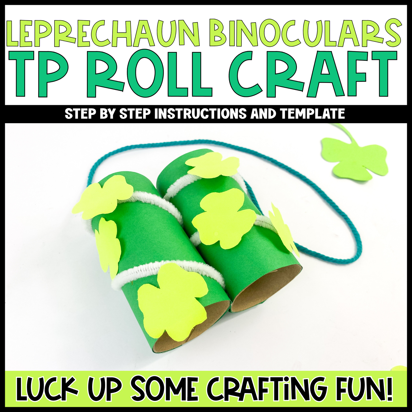 Leprechaun Binoculars - Toilet Paper Roll Craft