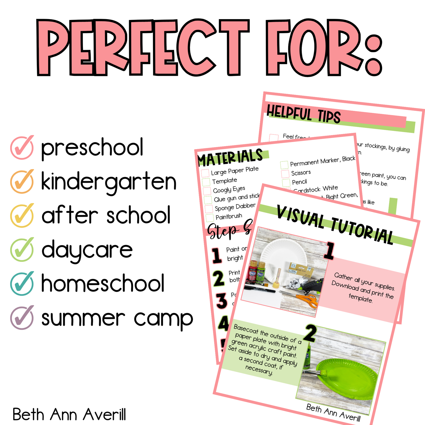 Paper Plate Stockings