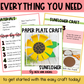Sunflower Paper Plate Craft