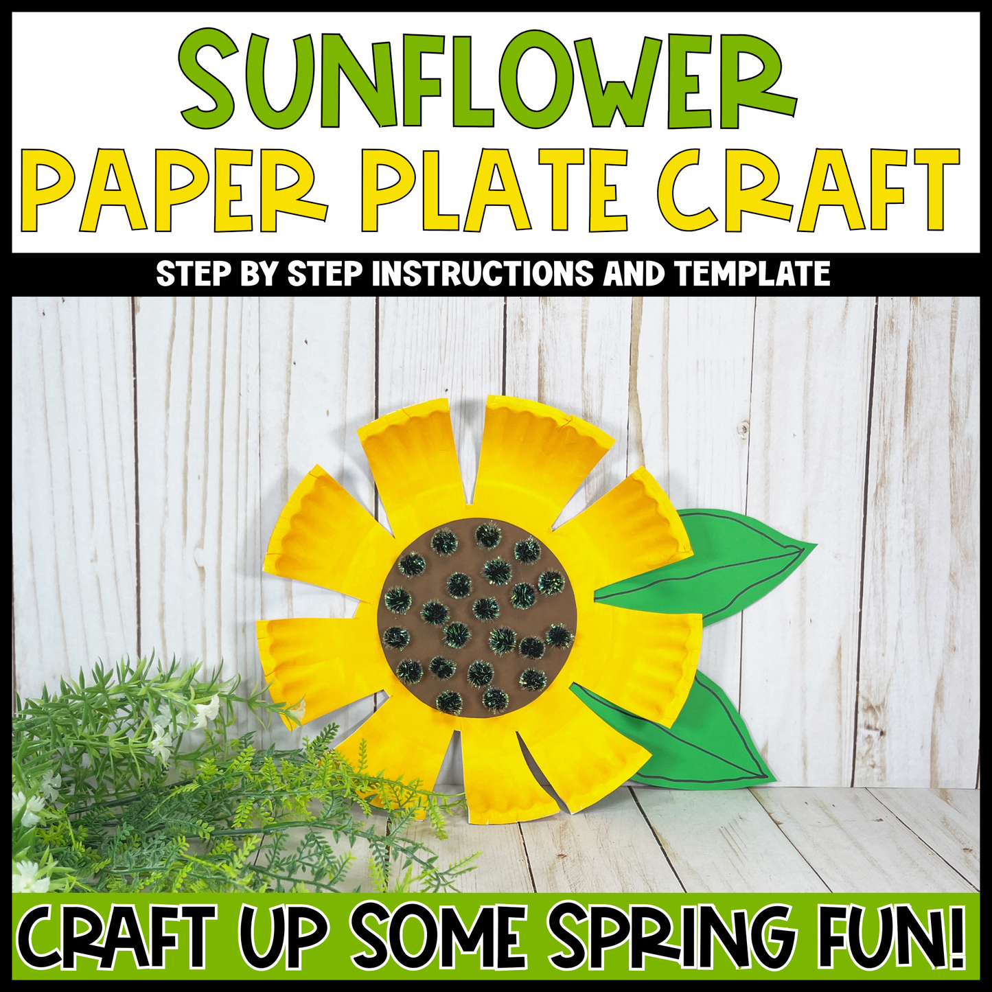 Spring & Garden Paper Plate Craft Bundle