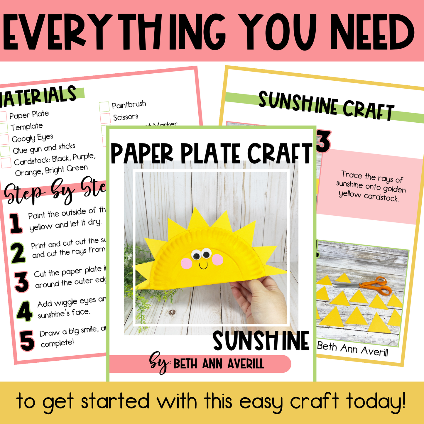 Sunshine Paper Plate Craft