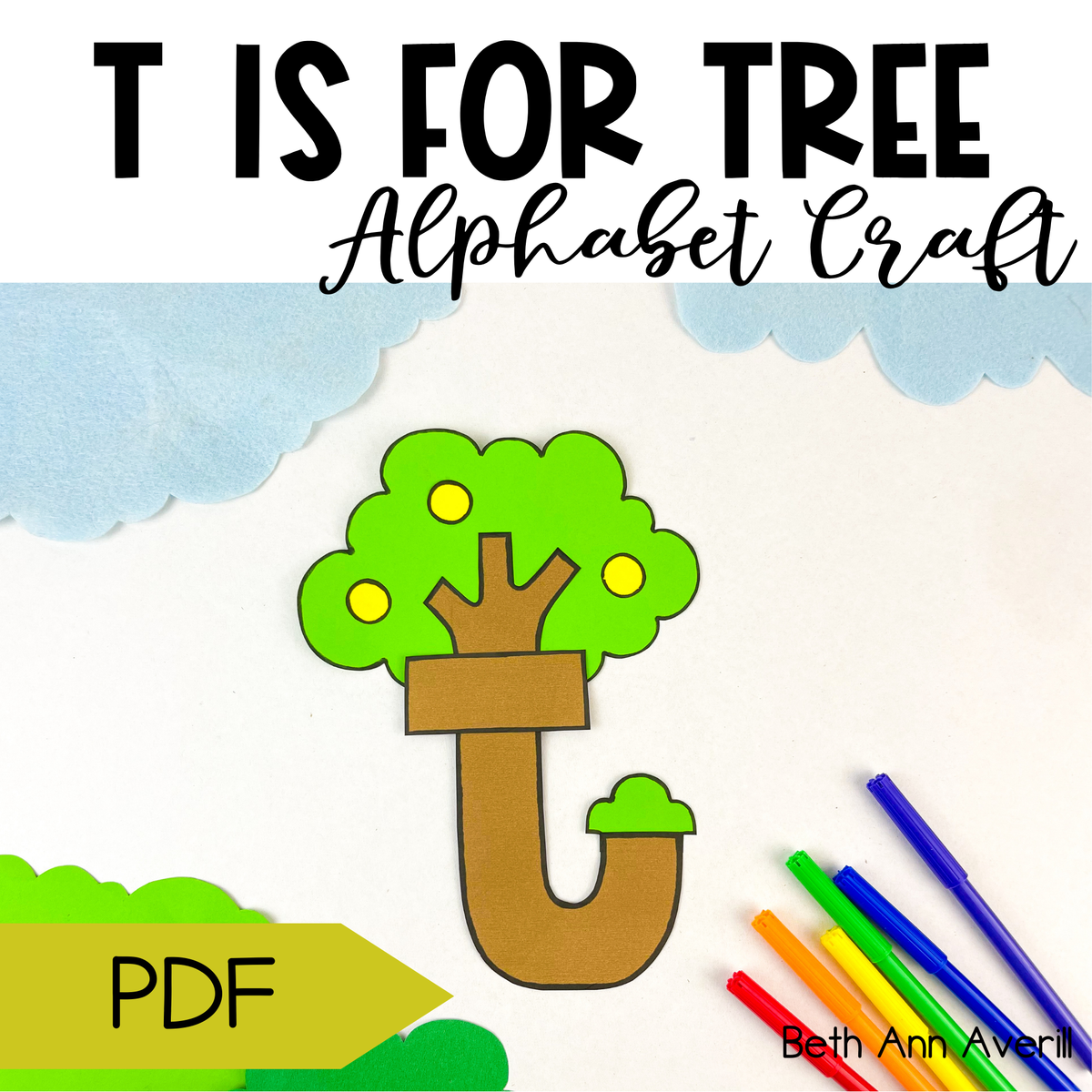 T For Tree Letter t is for tree craftivity letter of the week Alphabet Craft ...