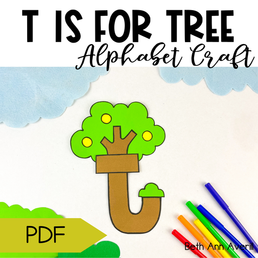 Letter t is for tree craftivity letter of the week Alphabet Craft