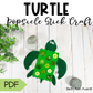 Turtle Popsicle Stick Craft