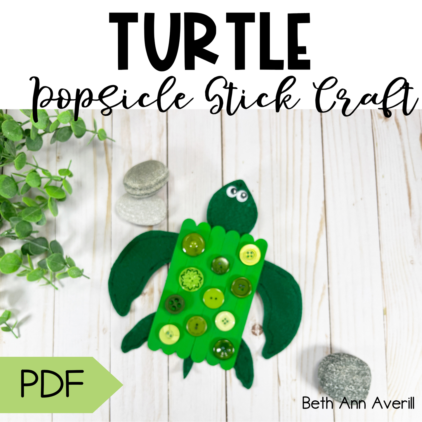 Turtle Popsicle Stick Craft