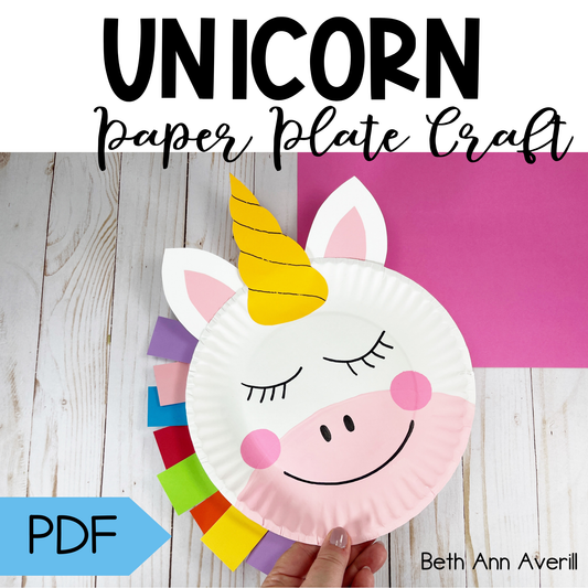 Unicorn Paper Plate Craft