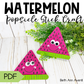 Watermelon Popsicle Stick Craft
