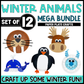 Winter Animal Paper Plate Craft Bundle