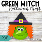 Witch Paper Plate Craft - Halloween Craft