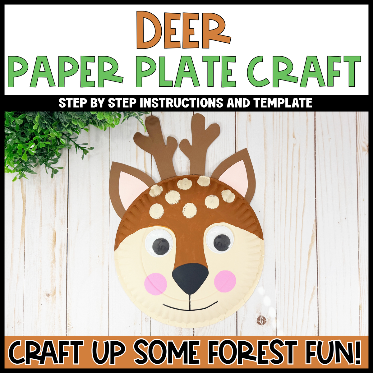 Woodland Paper Plate Craft Bundle  | Woodland Crafts | Fine Motor Activity