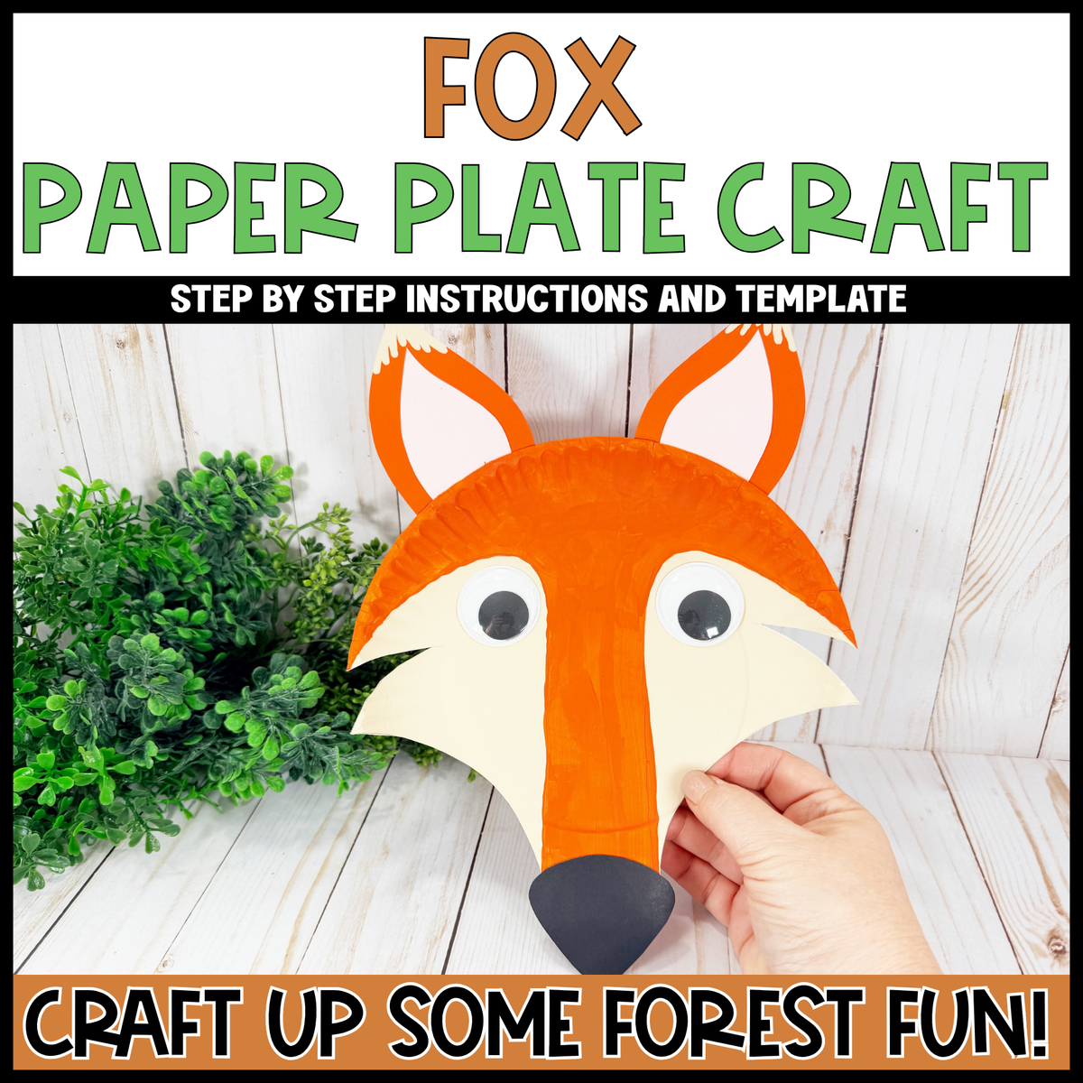Woodland Paper Plate Craft Bundle  | Woodland Crafts | Fine Motor Activity
