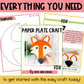Fox Paper Plate Craft | Woodland Crafts | Fine Motor Activity
