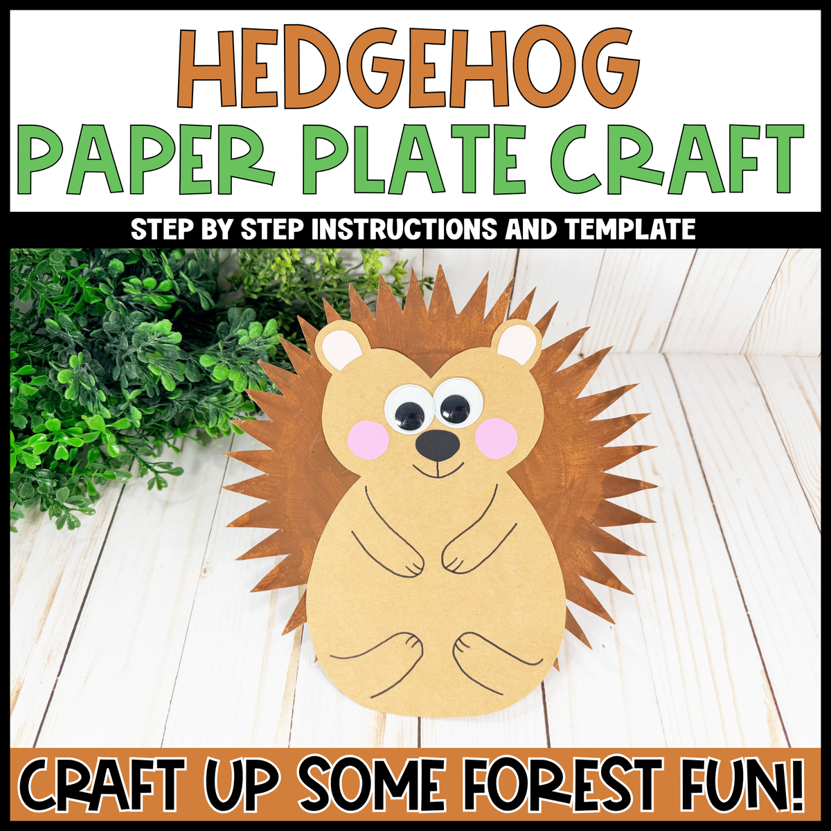 Woodland Paper Plate Craft Bundle  | Woodland Crafts | Fine Motor Activity