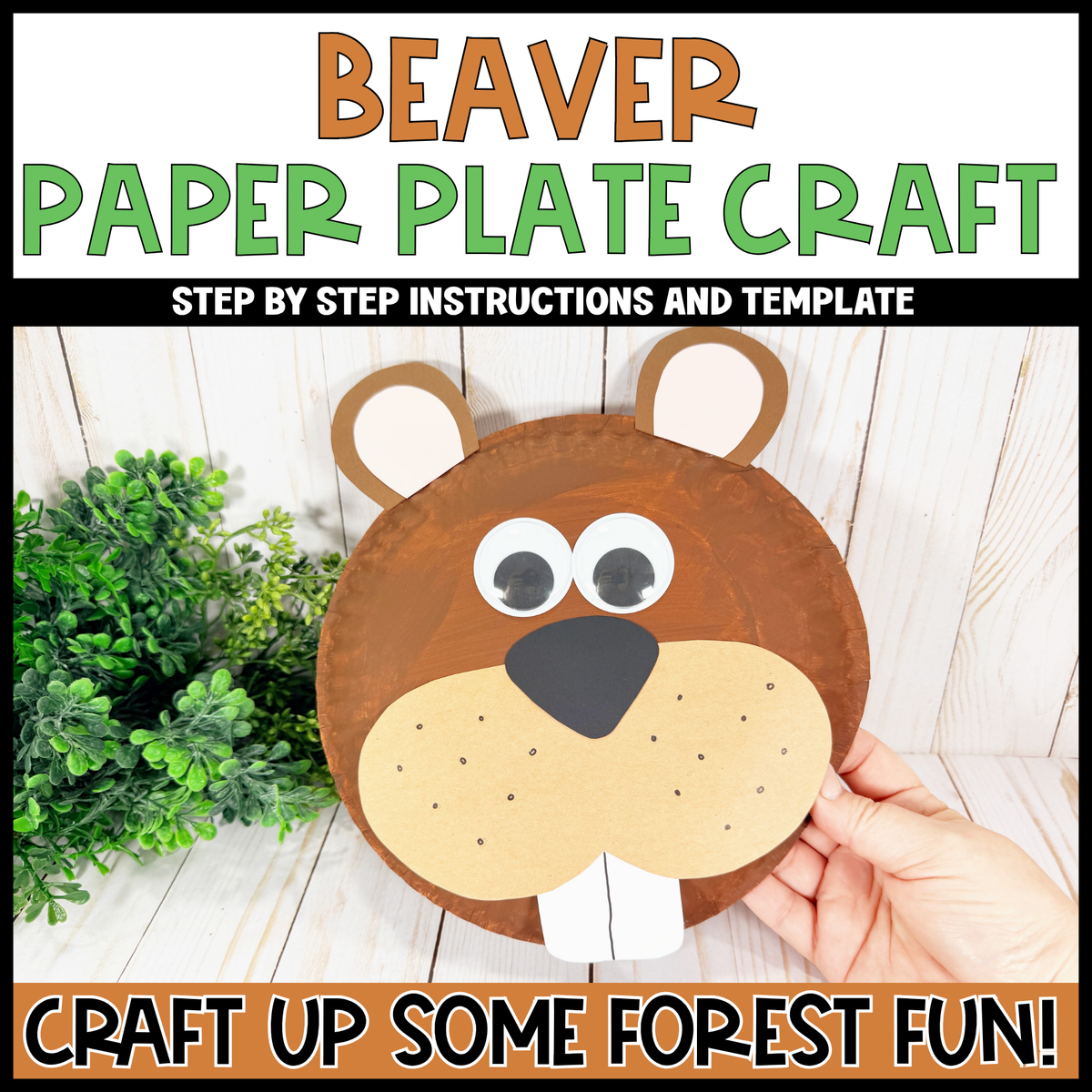 Woodland Paper Plate Craft Bundle  | Woodland Crafts | Fine Motor Activity