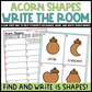 Acorn Shapes Write the Room | 2D Shapes Recognition & Name Writing