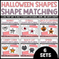Halloween Shape Matching Clip Cards Bundle