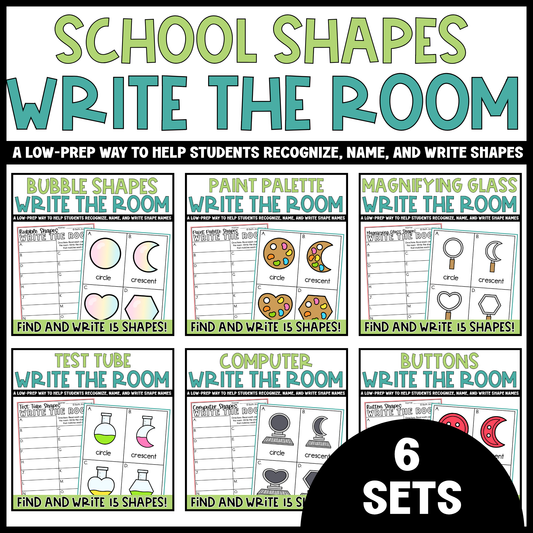 School Shapes Write the Room Bundle
