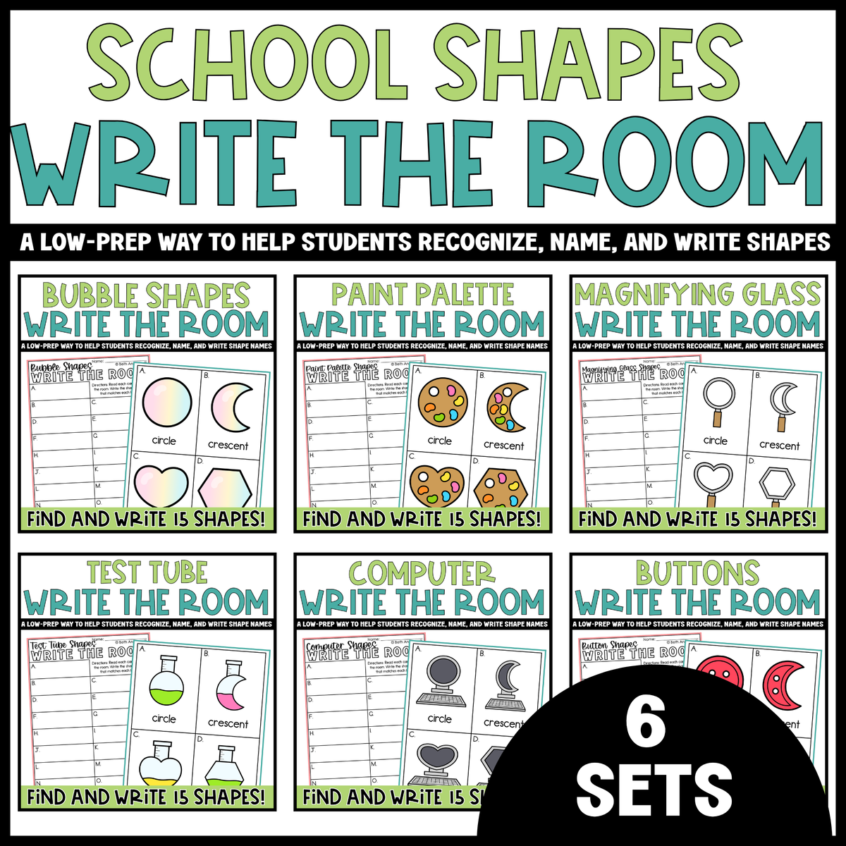 Shapes Write the Room Mega Bundle