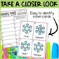 Snowflake Shapes Write the Room | 2D Shapes Recognition & Name Writing
