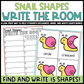 Snail Shapes Write the Room | 2D Shapes Recognition & Name Writing