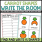 Carrot Shapes Write the Room | 2D Shapes Recognition & Name Writing