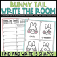 Bunny Tails Shapes Write the Room | 2D Shapes Recognition & Name Writing