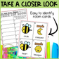 Bee and Hive Shapes Write the Room | 2D Shapes Recognition & Name Writing