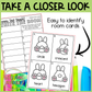 Bunny Tails Shapes Write the Room | 2D Shapes Recognition & Name Writing