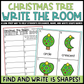 Christmas Tree Shapes Write the Room | 2D Shapes Recognition & Name Writing