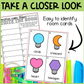 Christmas Lights Shapes Write the Room | 2D Shapes Recognition & Name Writing