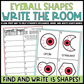 Eyeball Shapes Write the Room | 2D Shapes Recognition & Name Writing