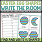 Easter Egg Shapes Write the Room | 2D Shapes Recognition & Name Writing