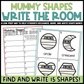 Mummy Shapes Write the Room | 2D Shapes Recognition & Name Writing