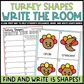 Turkey Shapes Write the Room | 2D Shapes Recognition & Name Writing