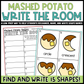 Mashed Potato Shapes Write the Room | 2D Shapes Recognition & Name Writing