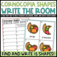 Cornucopia Shapes Write the Room | 2D Shapes Recognition & Name Writing