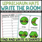 Leprechaun Shapes Write the Room | 2D Shapes Recognition & Name Writing