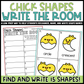 Chick Shapes Write the Room | 2D Shapes Recognition & Name Writing