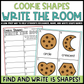 Cookie Shapes Write the Room | 2D Shapes Recognition & Name
