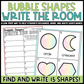 Bubble Shapes Write the Room | 2D Shapes Recognition & Name Writing